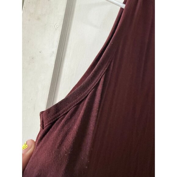 Old Navy Luxe women’s size large maroon dress - Picture 4 of 9